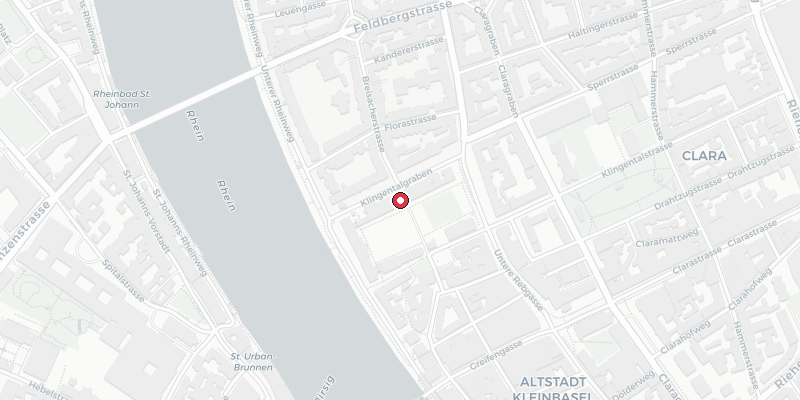 Map of 1b Klybeckstrasse, Basel, Basel-City, 4057